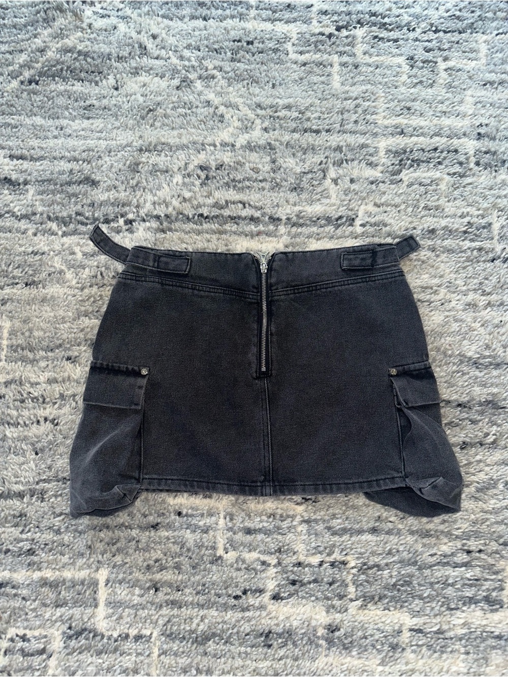 maniere de voir Black Utility Cargo Mini Skirt US 6 Small